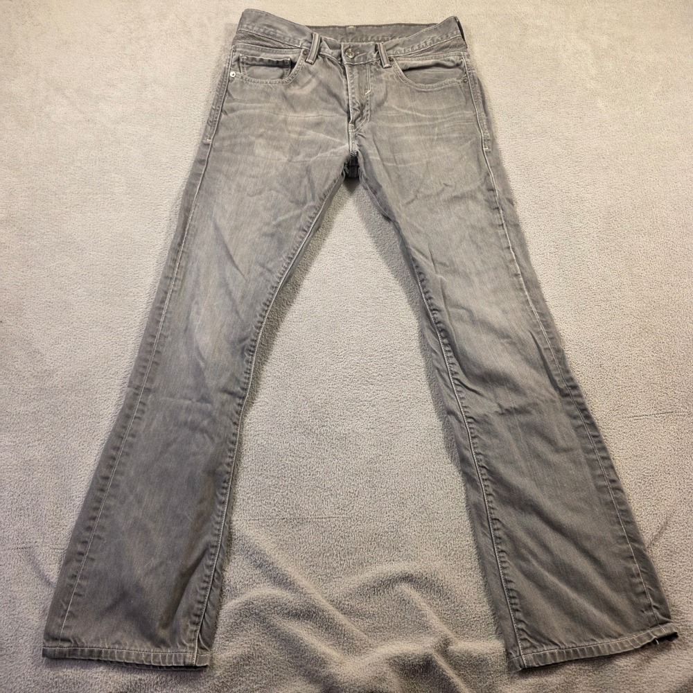 Levi's Jeans Mens 32x34 Grey Bootcut (Fits 32x30) Streetwear Skater 527 Denim